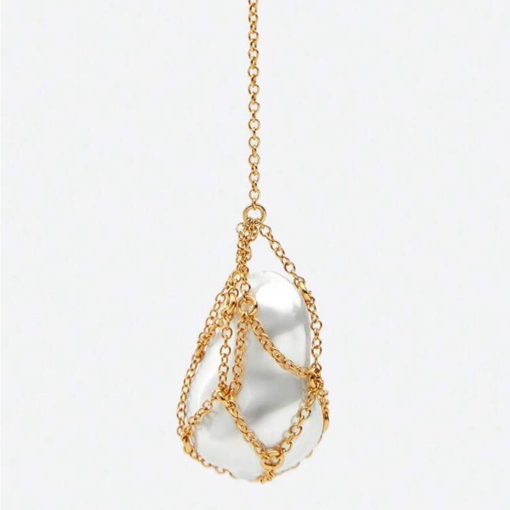 Elegant Gold and pearl Earrings Q430 - Picture 2 of 6